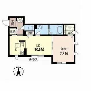 シャーメゾン彩 III号館【0103号室】の間取り