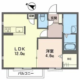 シーズンハイツ【0202号室】の間取り