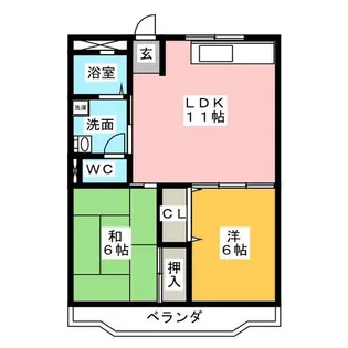 メゾンエスポワール【2階】の間取り