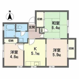 フォーレス加納【0205号室】の間取り