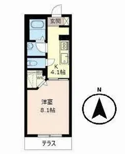 MAISON ROSE(メゾン ローズ)【0102号室】の間取り