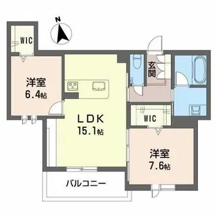 シャーメゾンステージ吹上【0305号室】の間取り