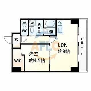 パークモダン新大阪【3階】の間取り