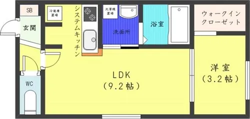 Aqua blue【1階】の間取り