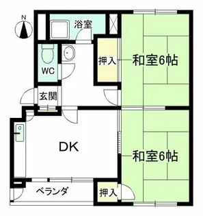 岩崎ハイツA棟【303号室】の間取り