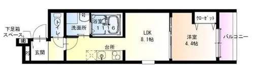 フジパレス新大阪サウス【3階】の間取り
