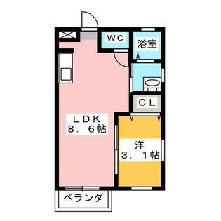 LeGioieささしまライブ駅【1階】の間取り