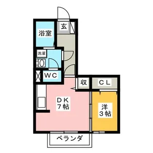 エルコーポB【1階】の間取り