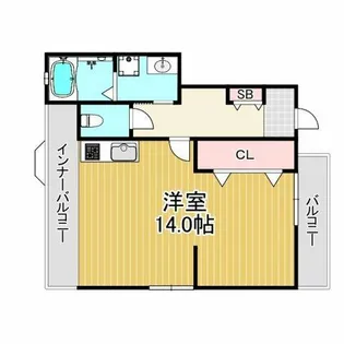 ワンズ・ガーデン【3階】の間取り