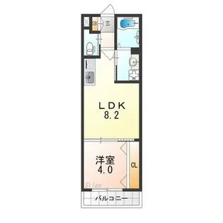 ダン・ル・ボア鳳東【3階】の間取り