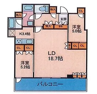 ブランズタワー梅田North【42号室】の間取り