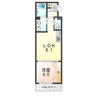 ダン・ル・ボア鳳東【3階】の間取り