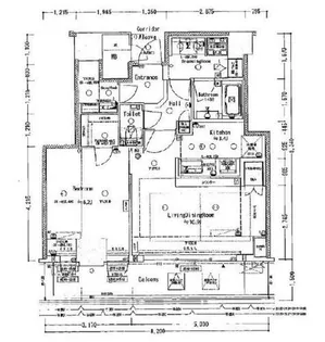 プレミストタワー大阪新町ローレルコート【20階】の間取り