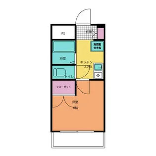 吉川ハイツ【1階】の間取り