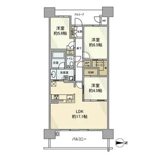 ジオ新町【1918号室】の間取り