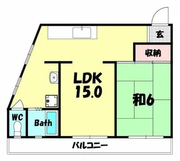 久保田マンション【203号室】の間取り