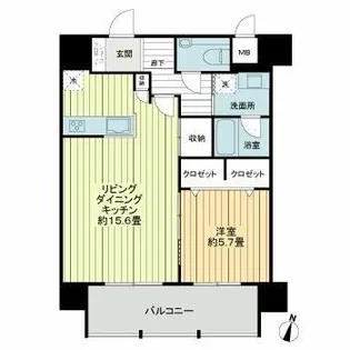 エグゼ博多コンドミニアム【4階】の間取り