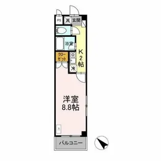 タイムD1【1101号室】の間取り
