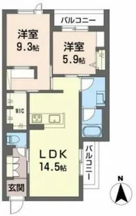 ノーブルヨスミ【2階】の間取り