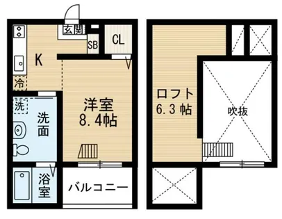 リゾレステ熱田【2階】の間取り