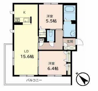 ベル・シャンブル・トモ【0303号室】の間取り