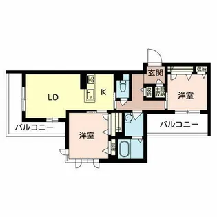 La Vista 刀根山【0201号室】の間取り