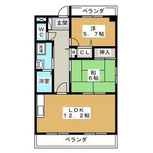 ABBEY ROAD【3階】の間取り