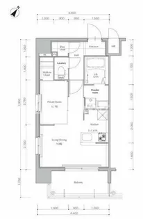 ネストピア博多Side Terrace【5階】の間取り