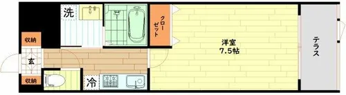 LaDouceur梅田West【1階】の間取り