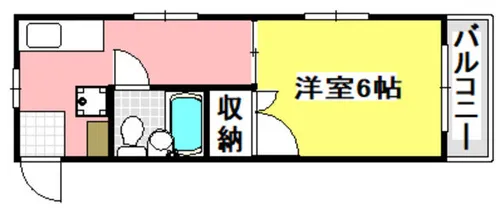 Sea Side【201号室】の間取り