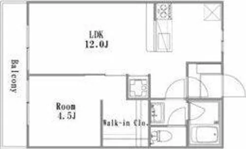 プチハウス石原【202号室】の間取り
