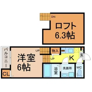 HUMMING LIFE栄生【2階】の間取り
