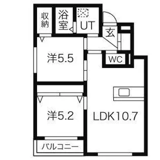 Azure Court S8【4階】の間取り
