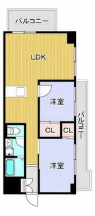 パークサイド南栄【5階】の間取り