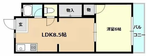 タカイレジデンス【4階】の間取り