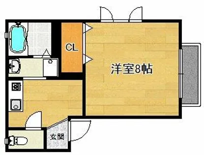 エトワール紫竹【2階】の間取り