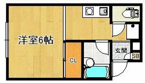 カルトンハイツ【2階】の間取り