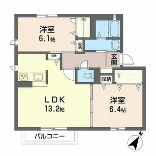 Sun Maison【0202号室】の間取り