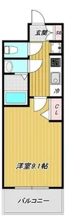 プレサンス神戸セレスティア【9階】の間取り