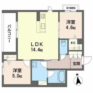 HARUなかもず【0203号室】の間取り