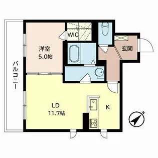 Casa Grace【0202号室】の間取り