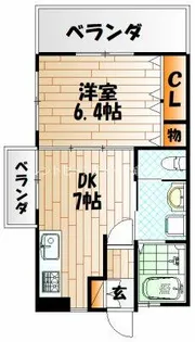 フェルト1113【10階】の間取り