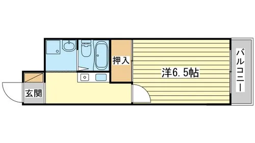 1Rの間取り画像