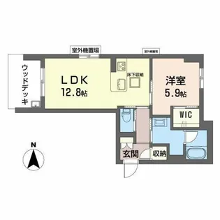 S.R.シャーメゾン【1階】の間取り