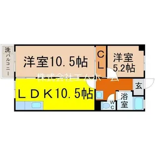 唐山ビル【404号室】の間取り