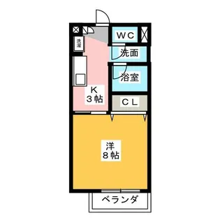 アーバンライフNIWA【1階】の間取り