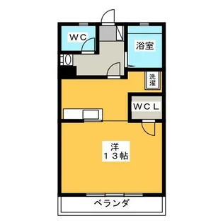 OS・SKYマンション鹿子【3階】の間取り