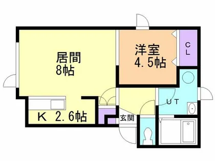 レジデンス寿B棟【201号室】の間取り