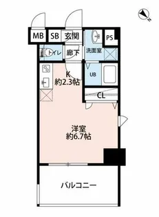 サヴォイソリディティ【6階】の間取り