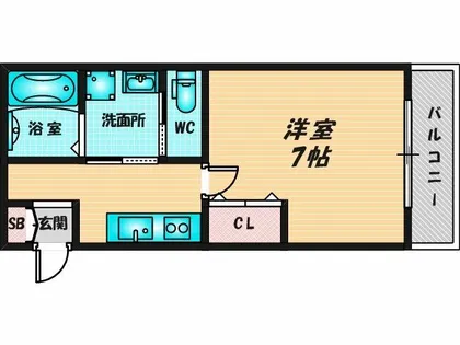 INOVE吉松EAST【1階】の間取り